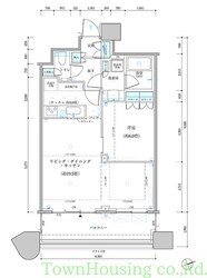 パークタワー勝どき　サウス棟の物件間取画像